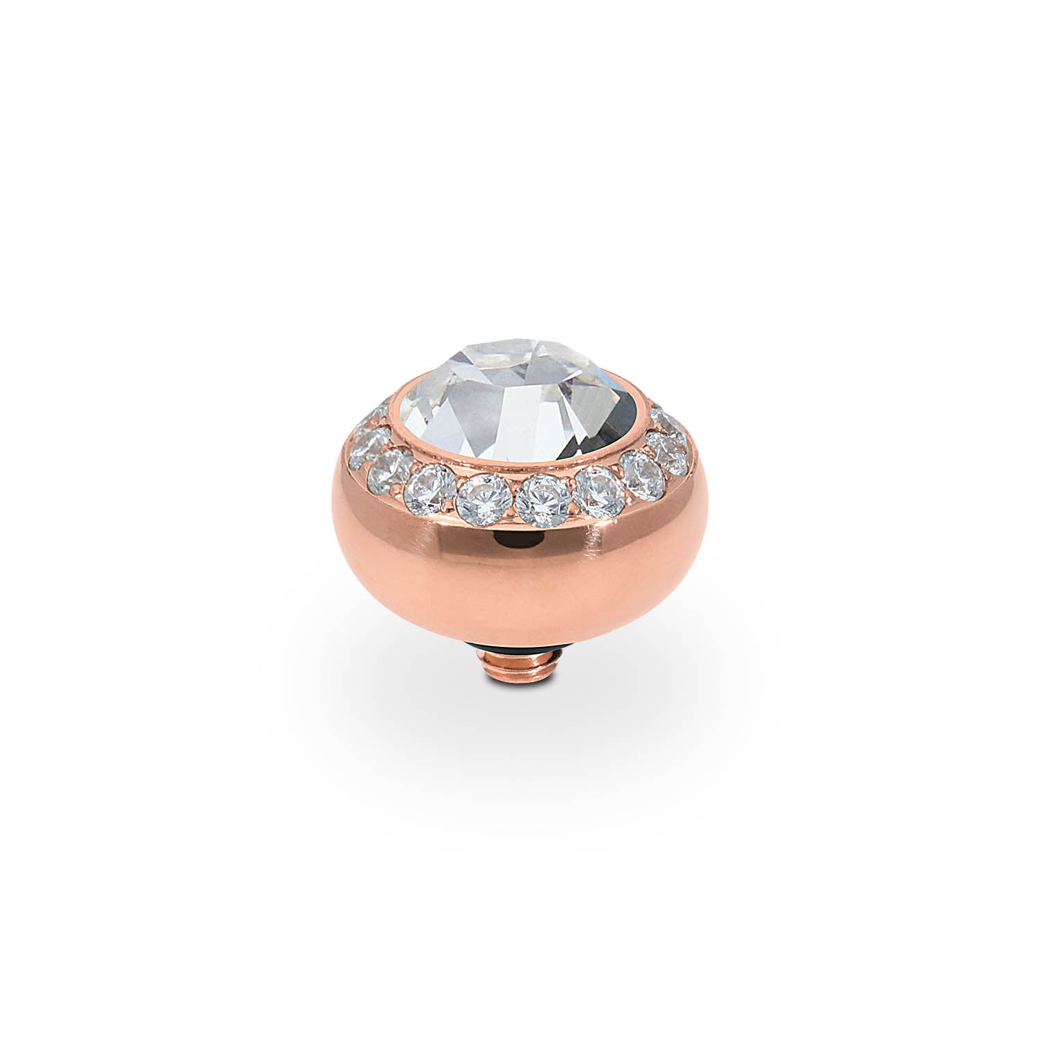 Tondo Deluxe Top 0.4" - Rose Gold crystal
