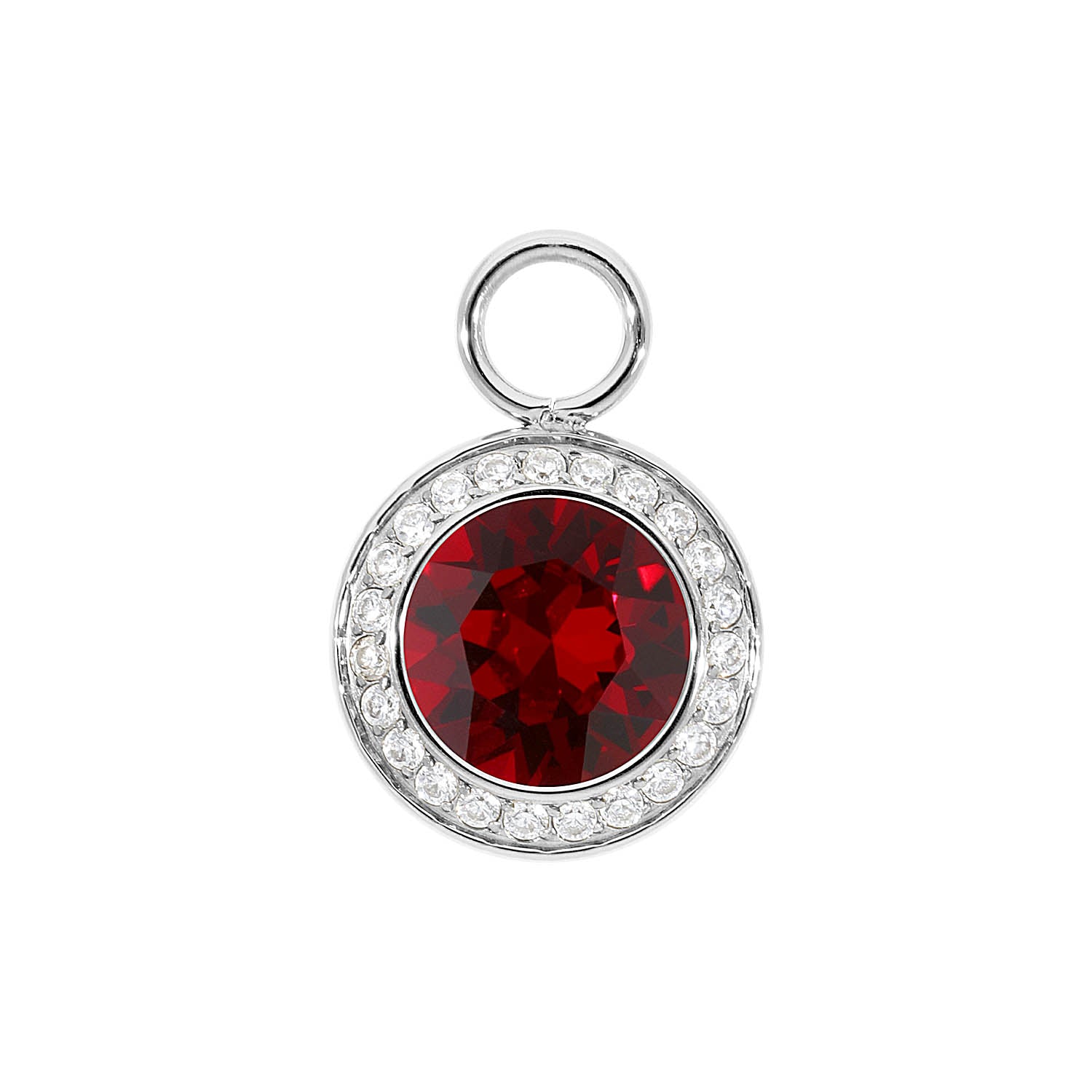 Tondo Deluxe Charm 0.51" - Silver Siam