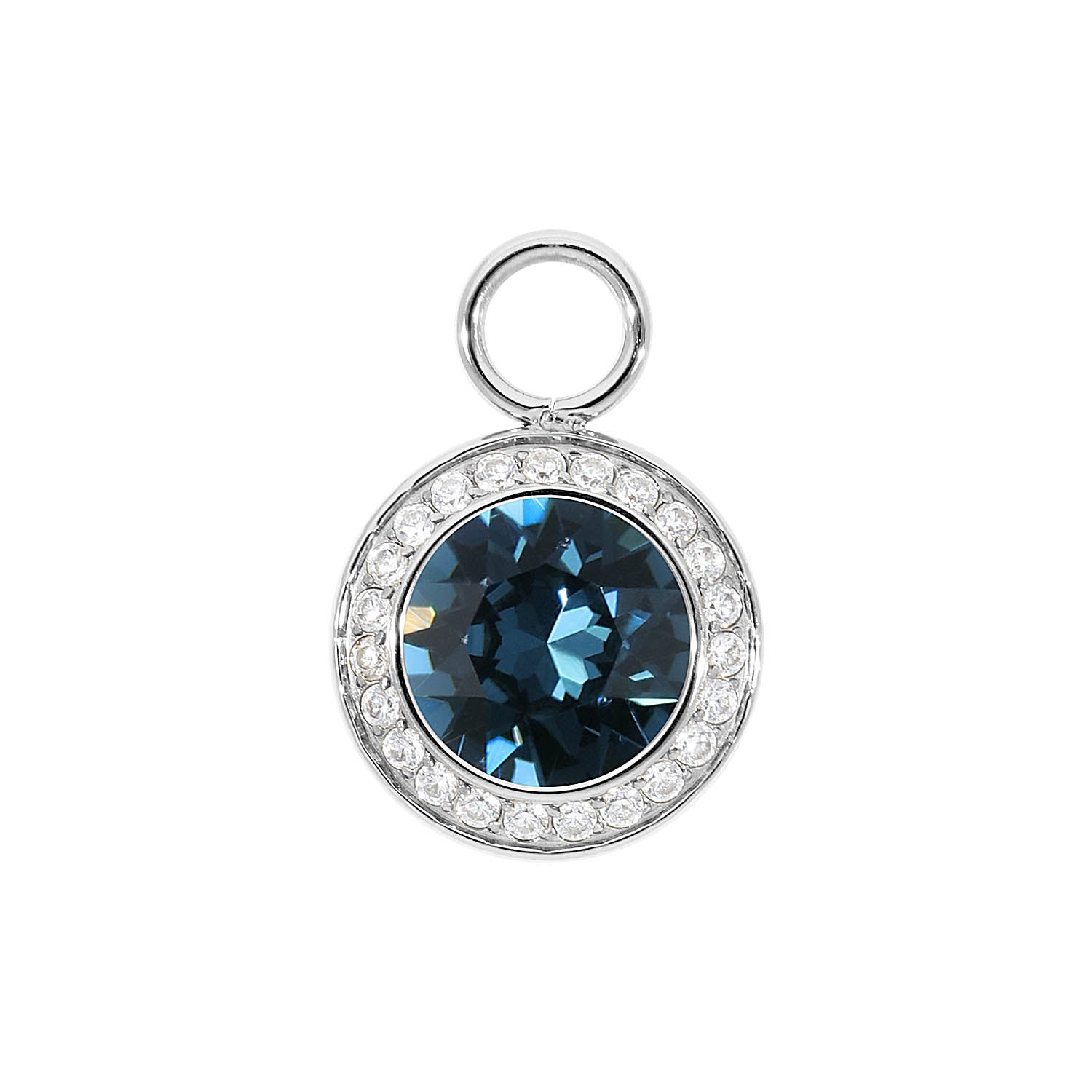 Tondo Deluxe Charm 0.51" - Silver montana