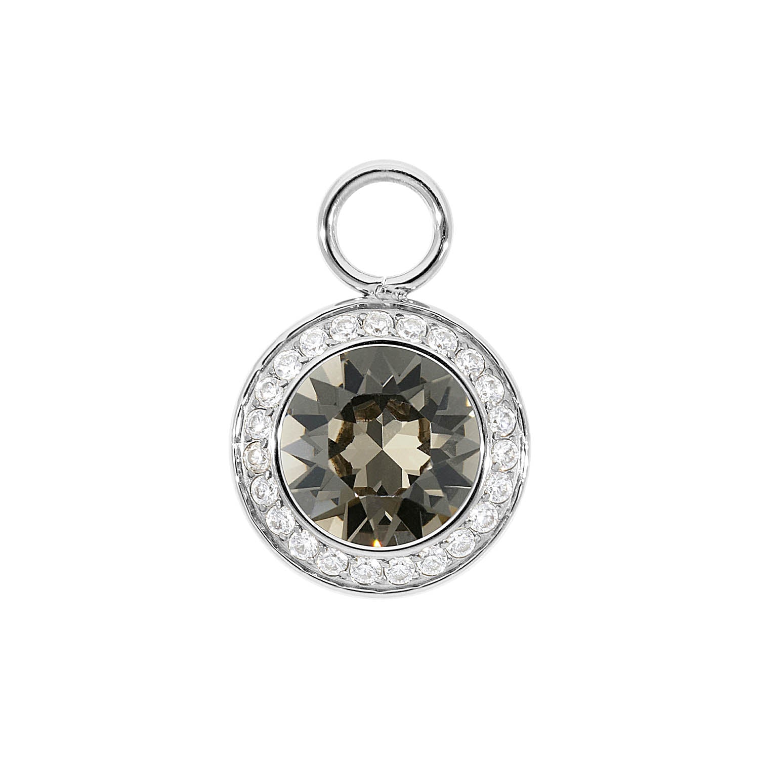 Tondo Deluxe Charm 0.51" - Silver Greige