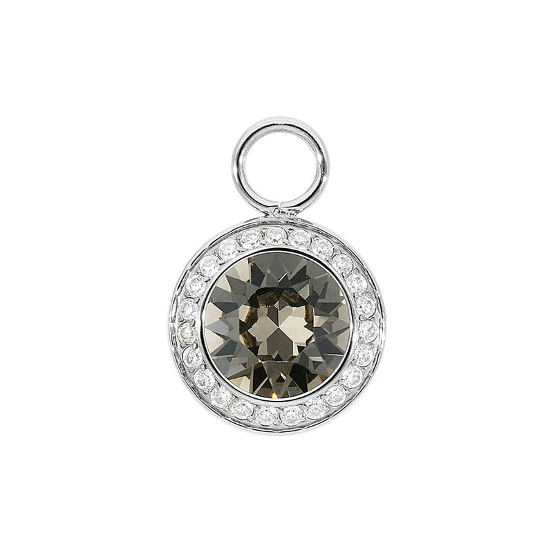 Tondo Deluxe Charm 0.51" - Silver Greige