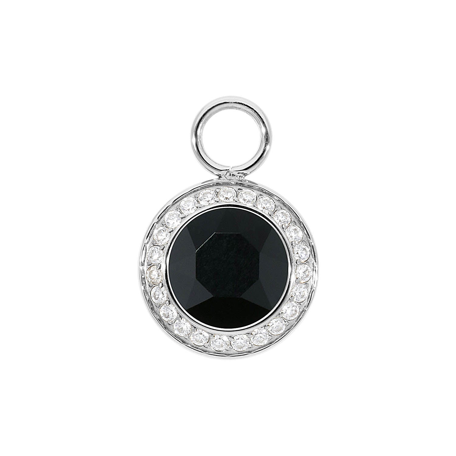 Tondo Deluxe Charm 0.51" - Silver jet