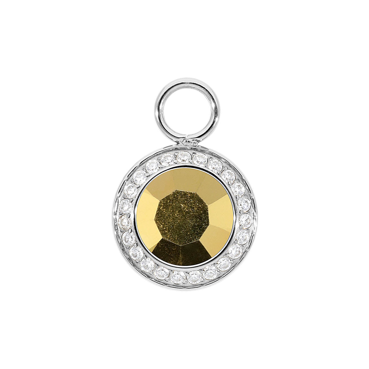 Tondo Deluxe Charm 0.51" - Silver