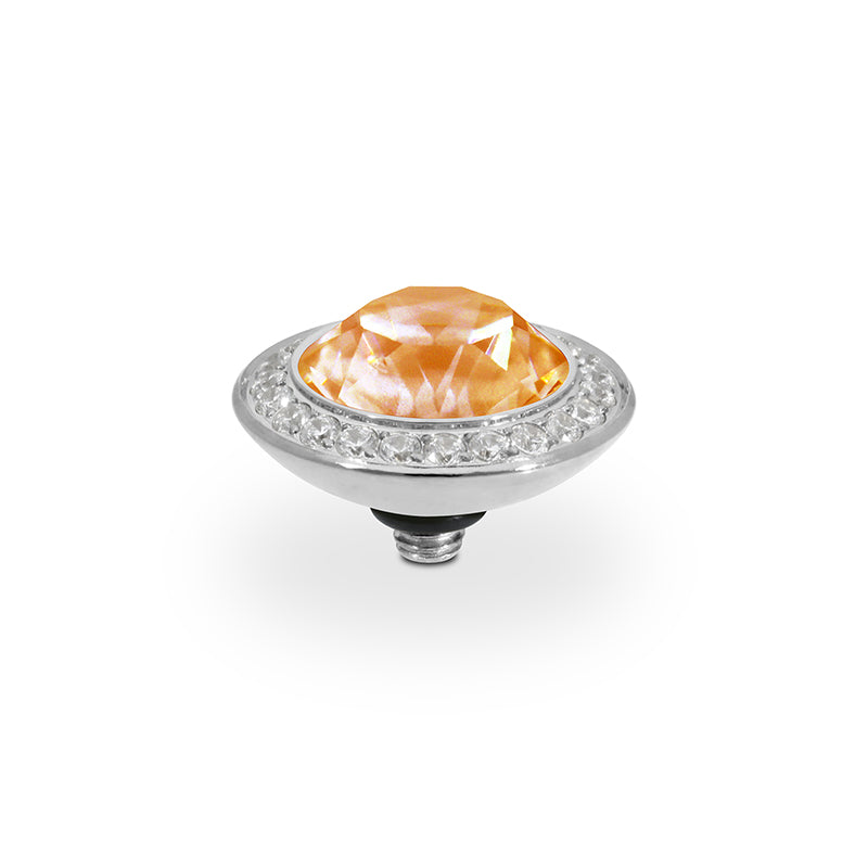 Tondo Deluxe Top 0.51" - Silver Crystal Mango Ignite