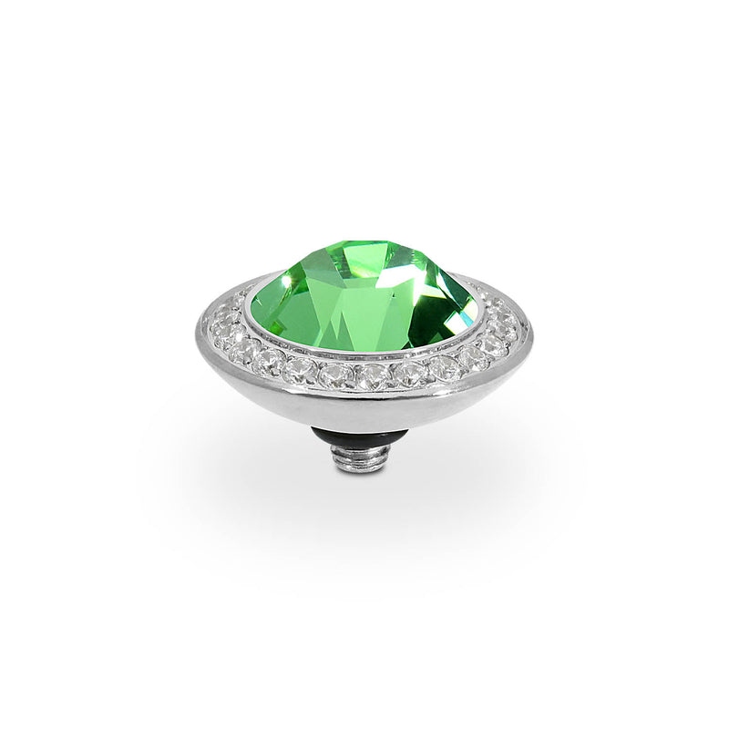 Tondo Deluxe Top 0.51" - Silver peridot