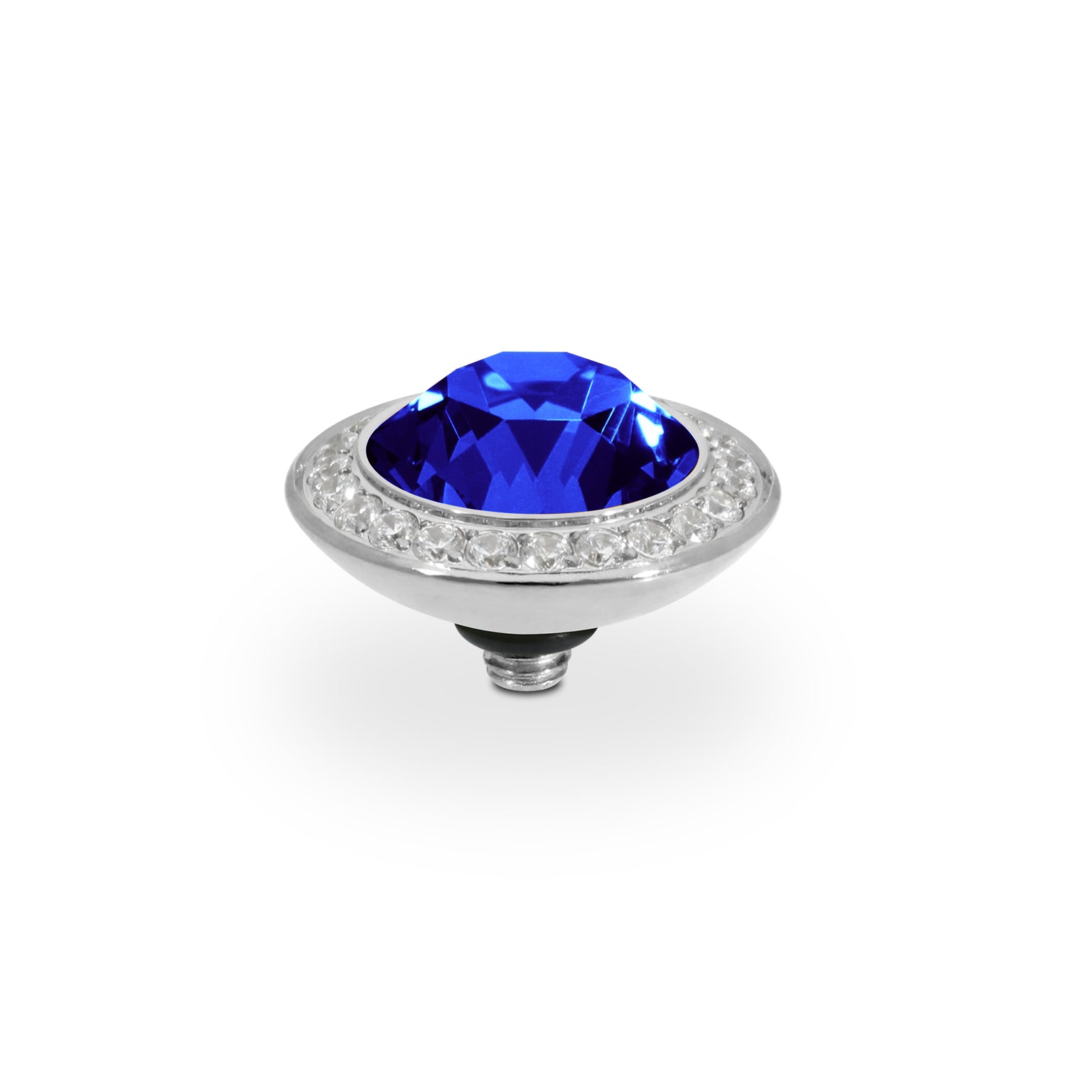 Tondo Deluxe Top 0.51" - Silver ReCreated Dark Sapphire