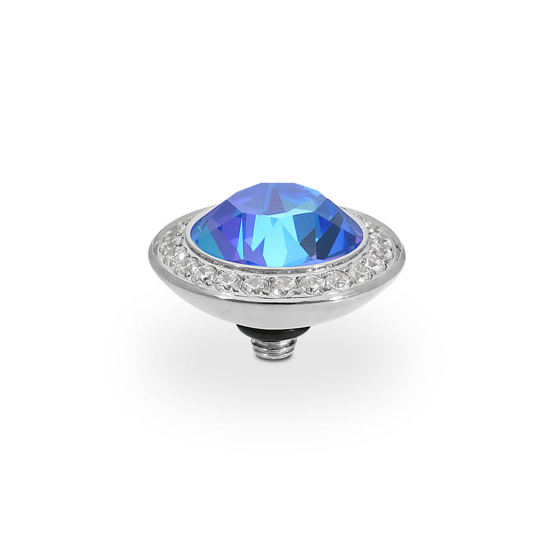 Tondo Deluxe Top 0.51" - Silver royal blue delite