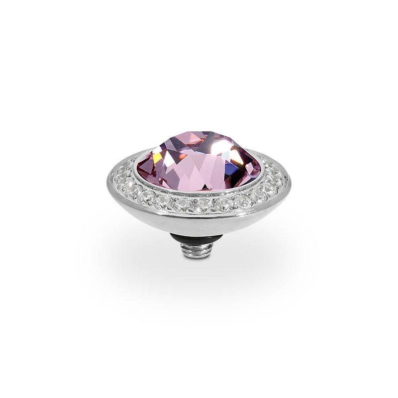 Tondo Deluxe Top 0.51" - Silver light amethyst