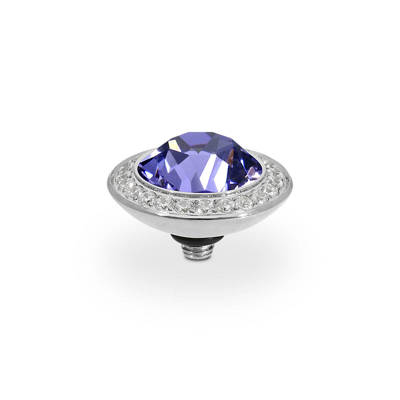 Tondo Deluxe Top 0.51" - Silver tanzanite