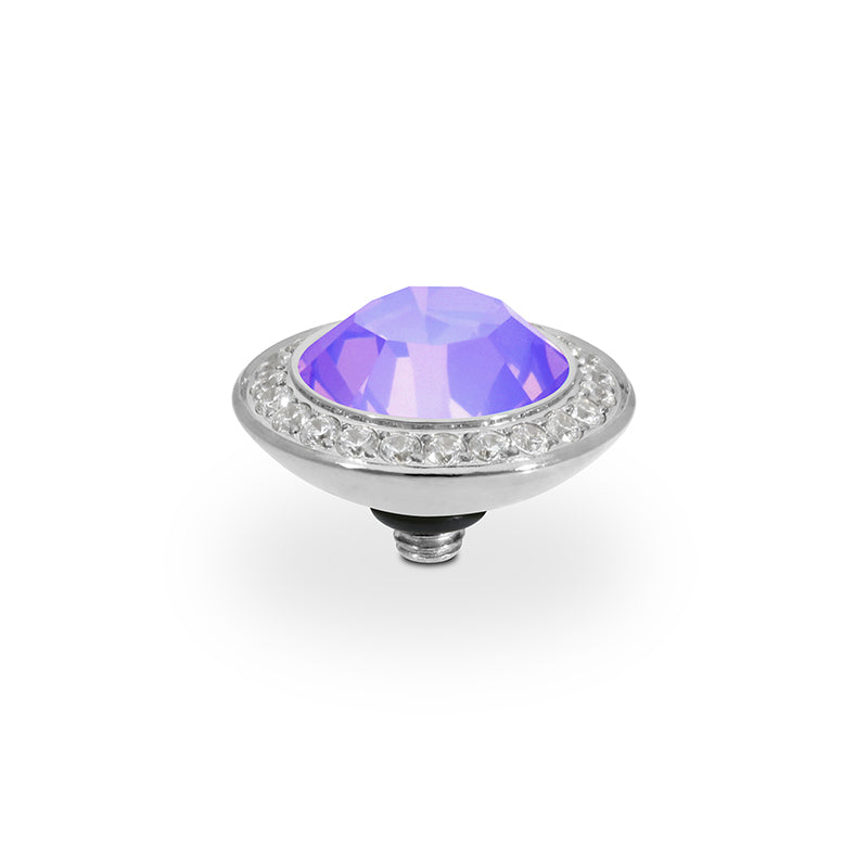 Tondo Deluxe Top 0.51" - Silver Crystal Purple Ignite