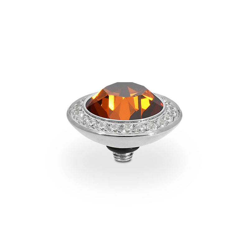 Tondo Deluxe Top 0.51" - Silver smoked amber