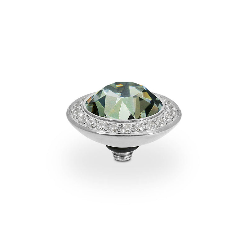 Tondo Deluxe Top 0.51" - Silver black diamond