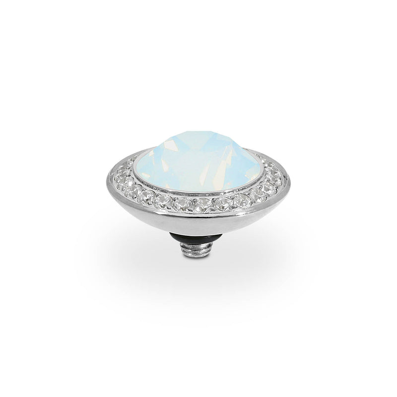 Tondo Deluxe Top 0.51" - Silver white opal