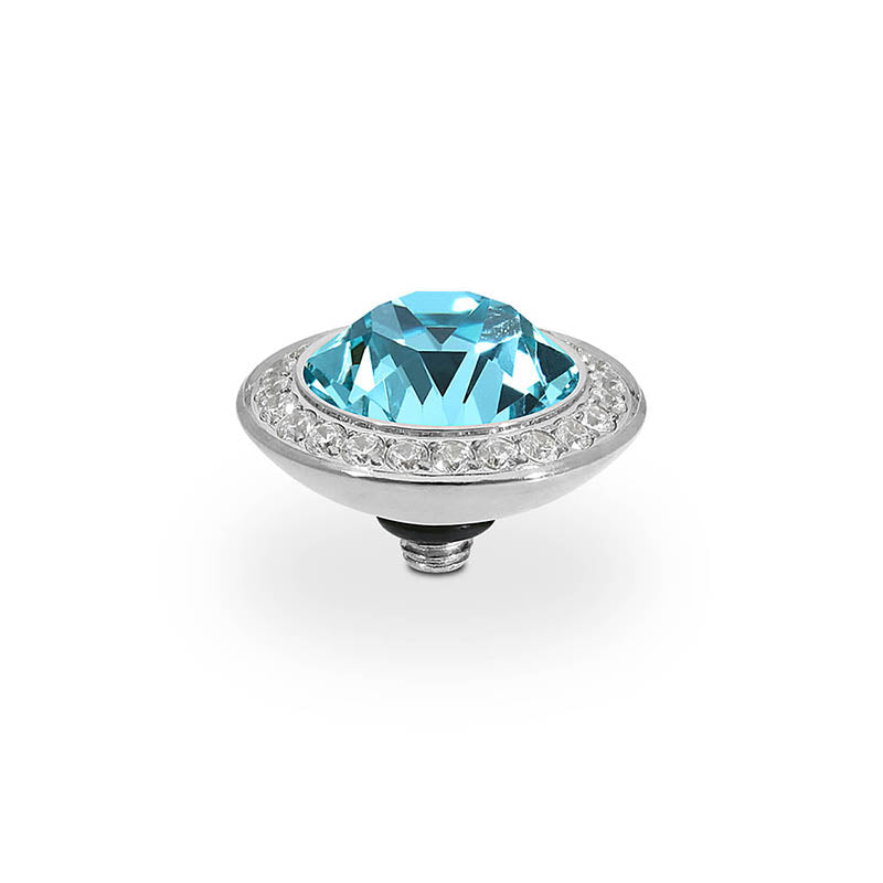Tondo Deluxe Top 0.51" - Silver Light Turquoise
