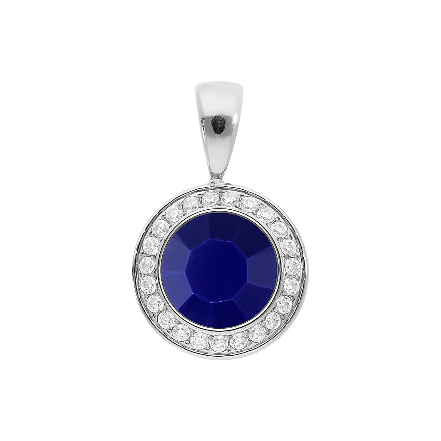Tondo Deluxe Pendant 0.51" - Silver