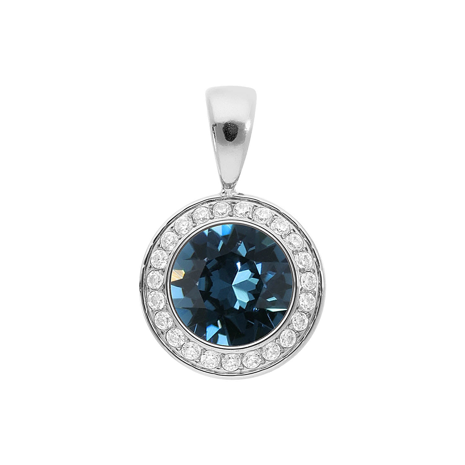 Tondo Deluxe Pendant 0.51" - Silver montana