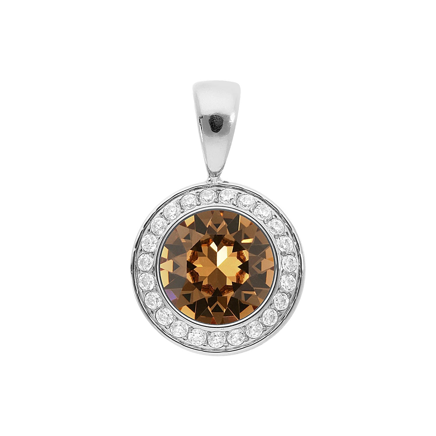 Tondo Deluxe Pendant 0.51" - Silver