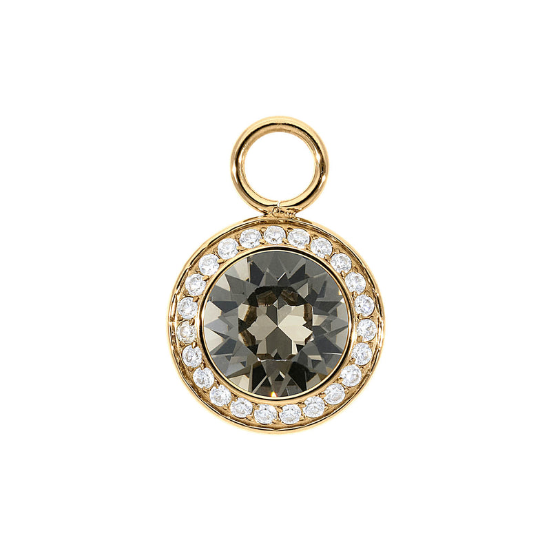 Tondo Deluxe Charm 0.51" - Gold Greige