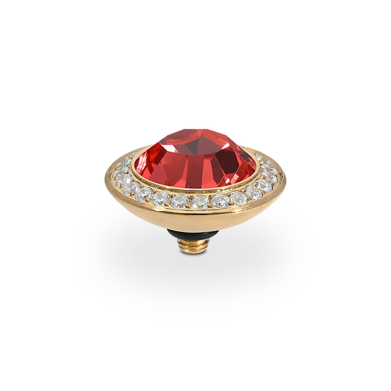 Tondo Deluxe Top 0.51" - Gold padparadscha