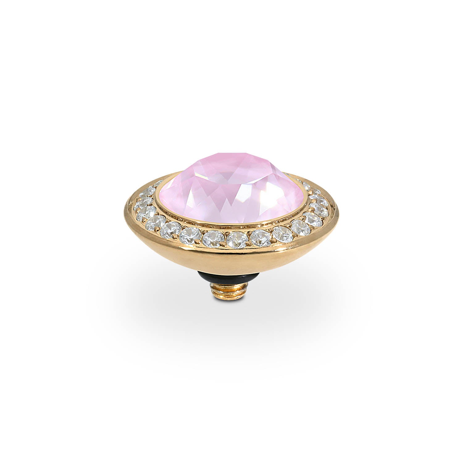 Tondo Deluxe Top 0.51" - Gold crystal soft rose ignite