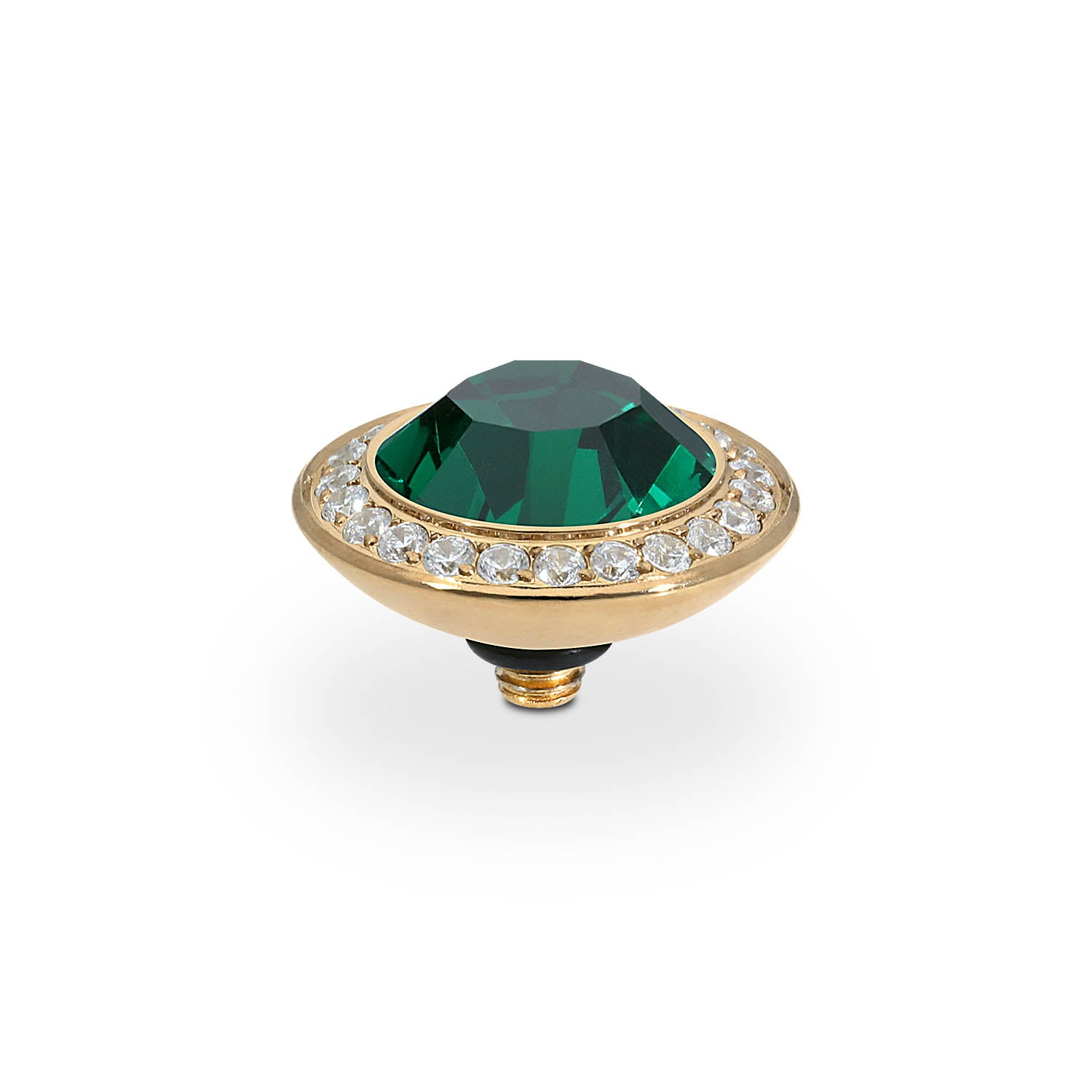 Tondo Deluxe Top 0.51" - Gold emerald