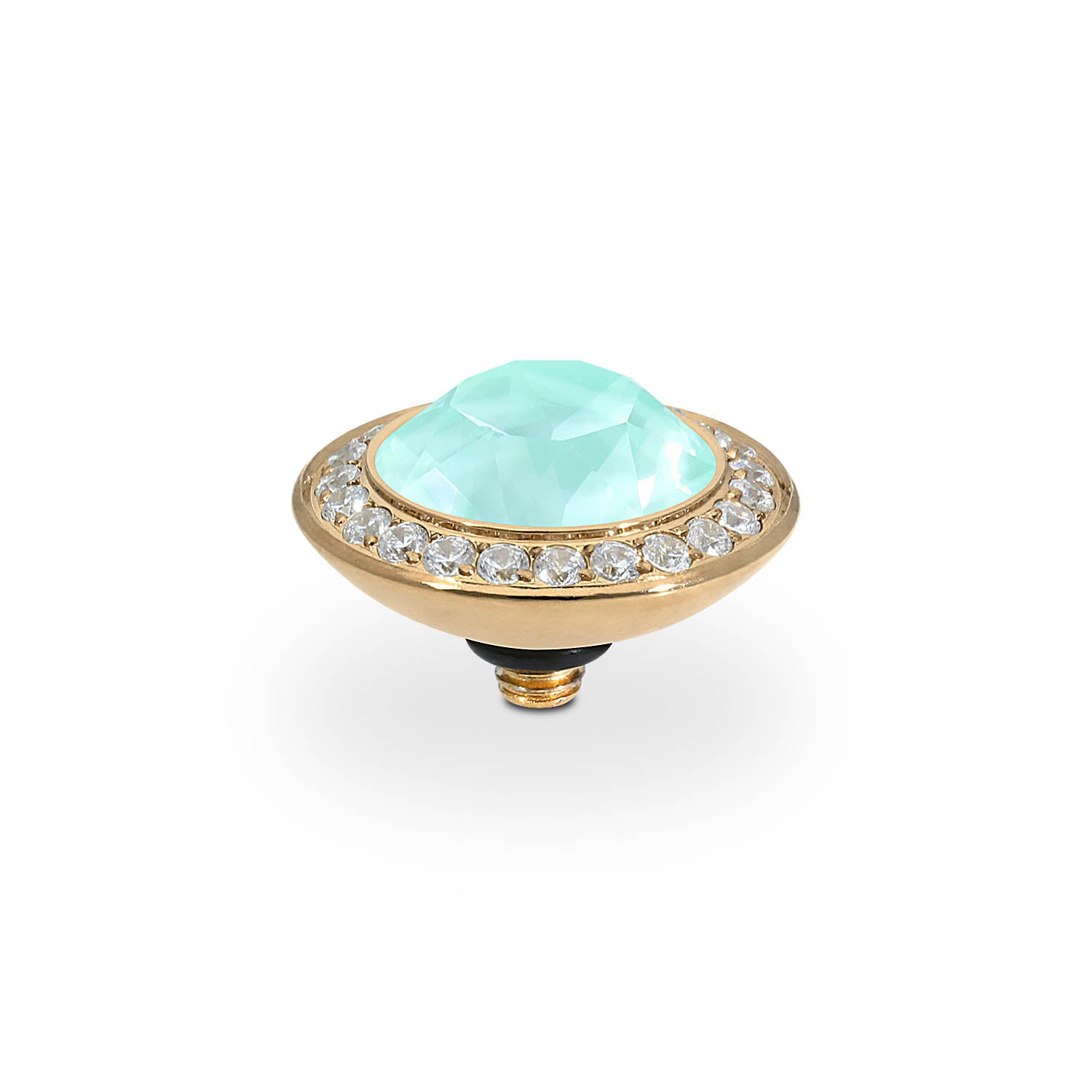 Tondo Deluxe Top 0.51" - Gold crystal soft mint ignite