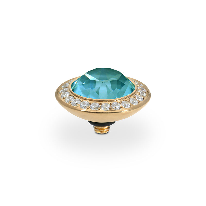 Tondo Deluxe Top 0.51" - Gold Crystal Pine Green Ignite