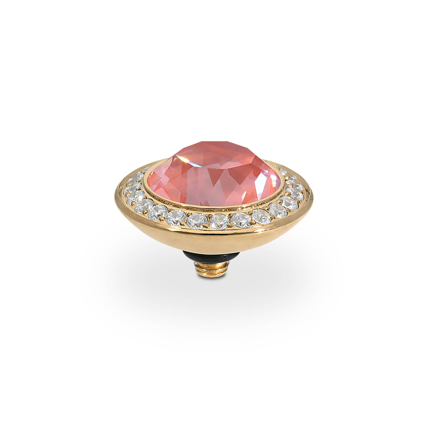 Tondo Deluxe Top 0.51" - Gold crystal maroon ignite