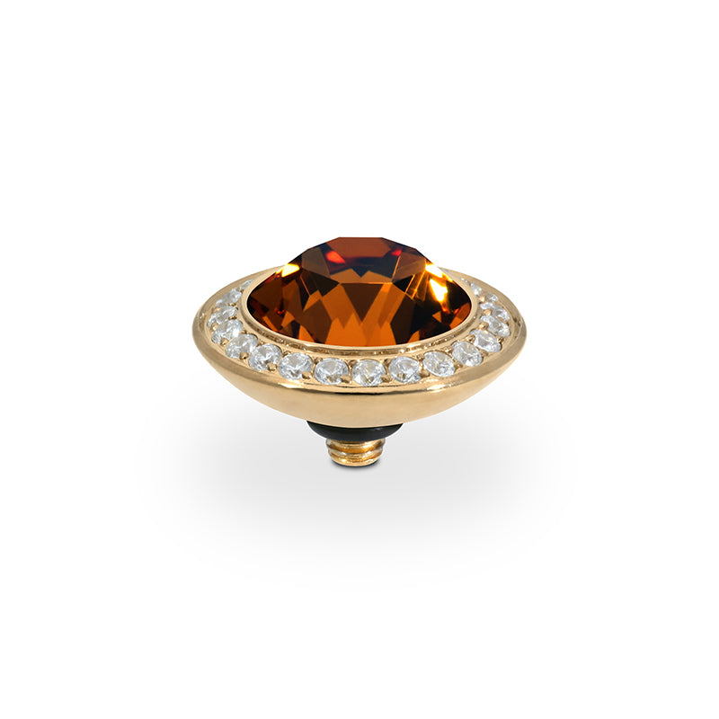 Tondo Deluxe Top 0.51" - Gold Smoked Topaz