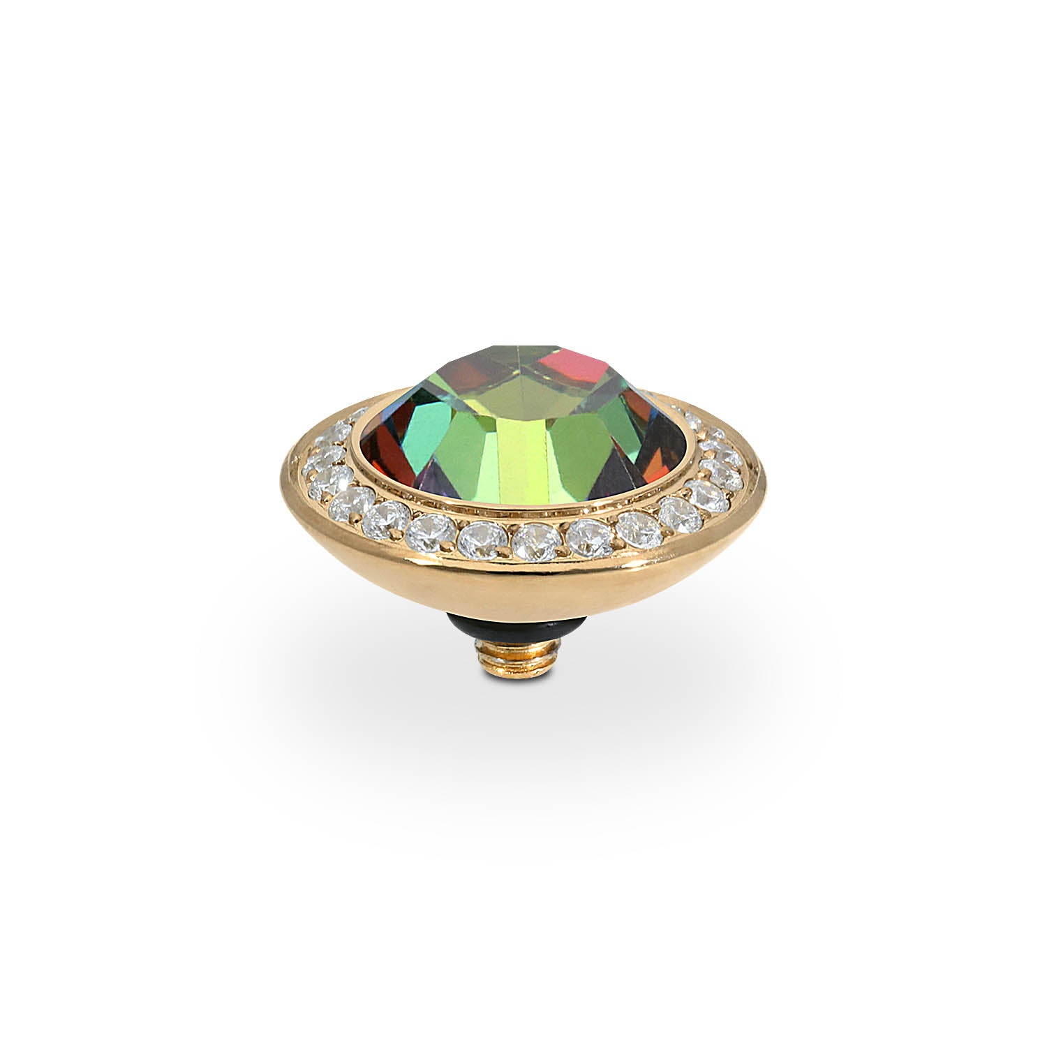 Tondo Deluxe Top 0.51" - Gold Crystal Vitrail Medium