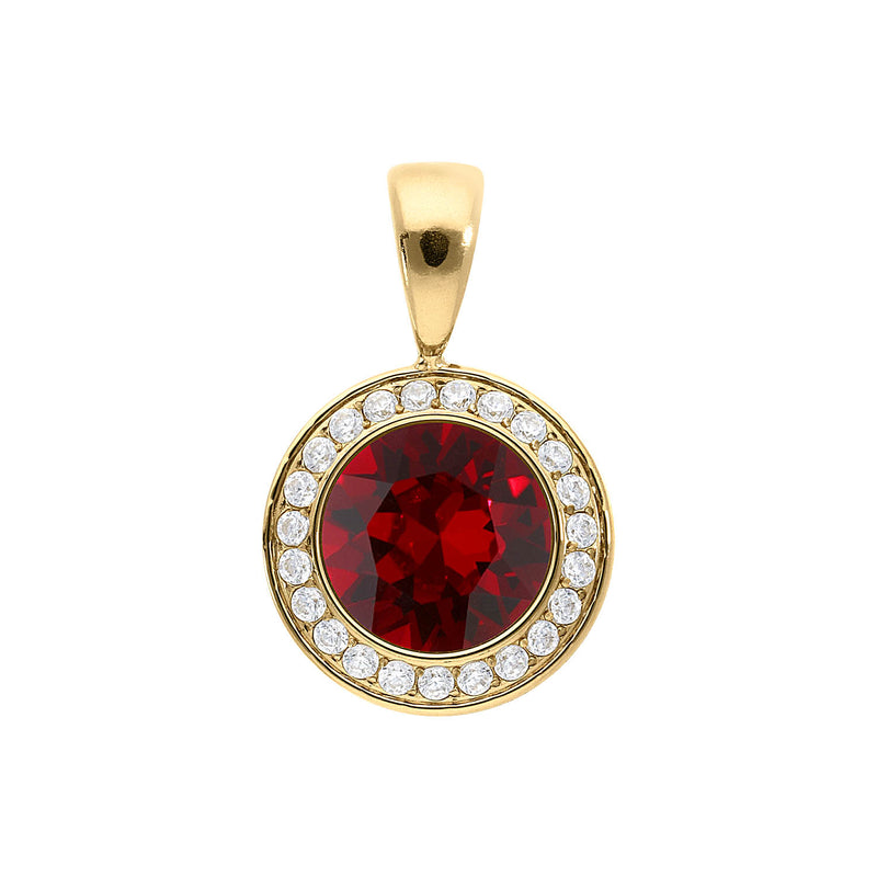 Tondo Deluxe Pendant 0.51" - Gold Siam