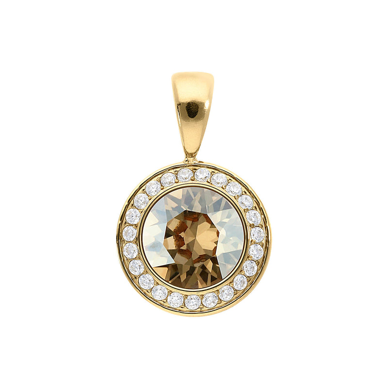 Tondo Deluxe Pendant 0.51" - Gold golden shadow
