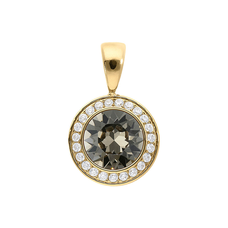 Tondo Deluxe Pendant 0.51" - Gold Greige