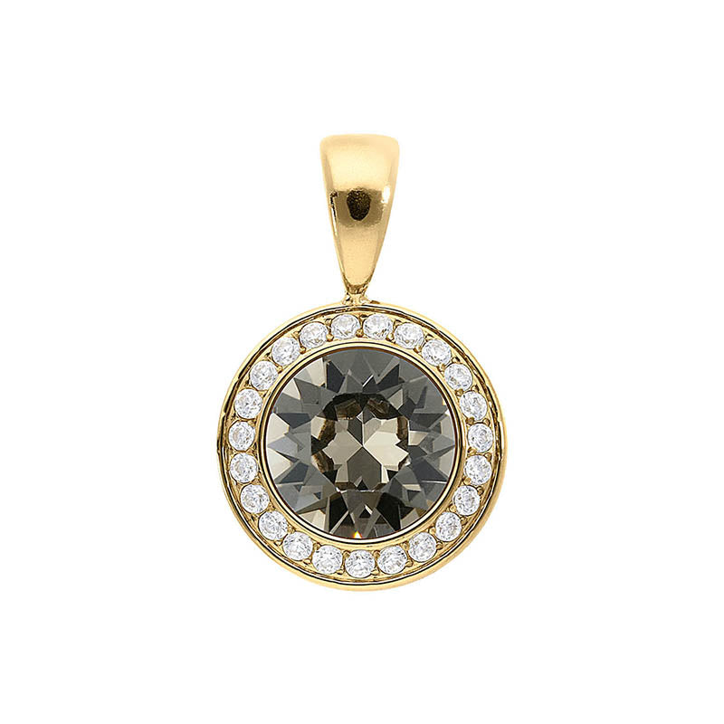 Tondo Deluxe Pendant 0.51" - Gold Greige