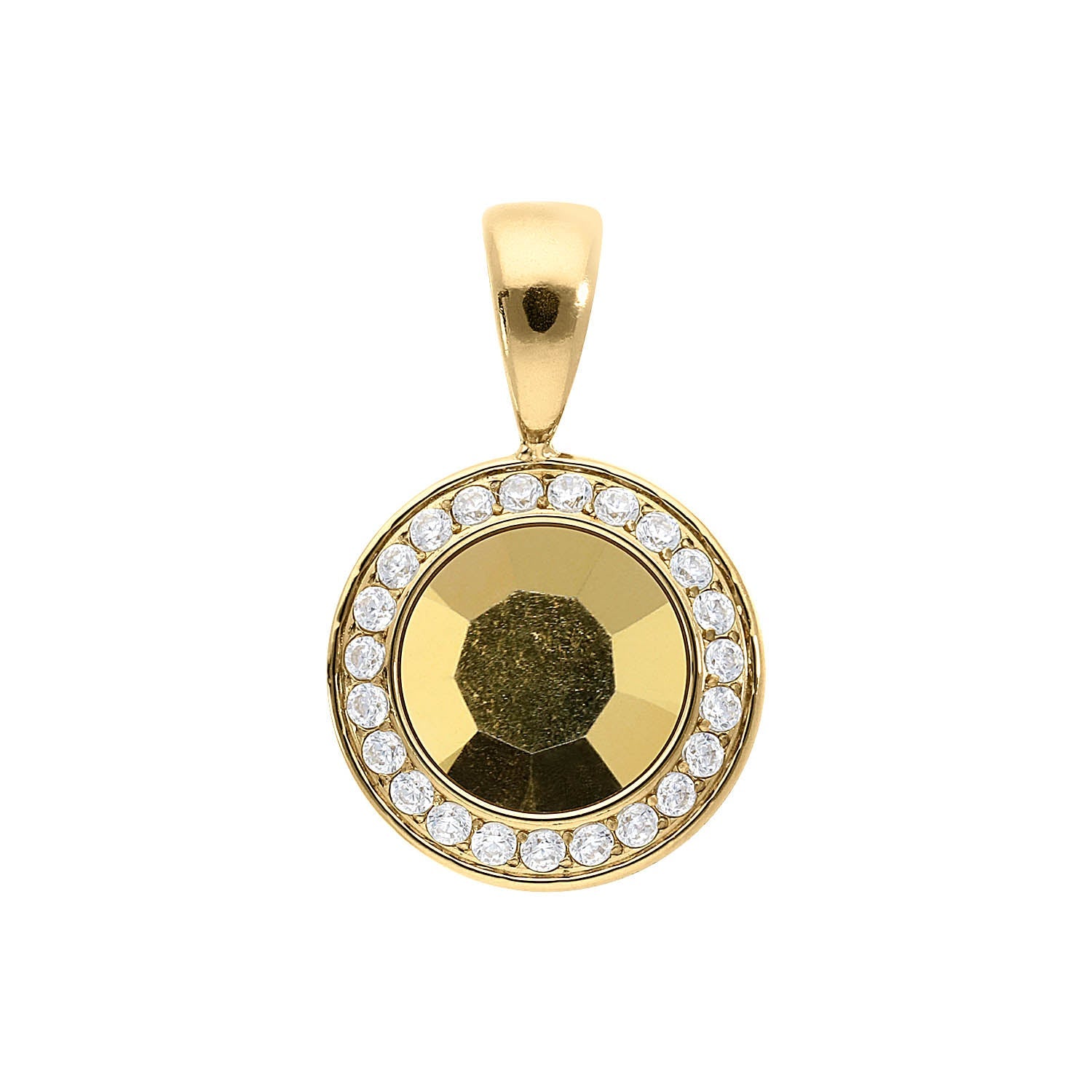 Tondo Deluxe Pendant 0.51" - Gold
