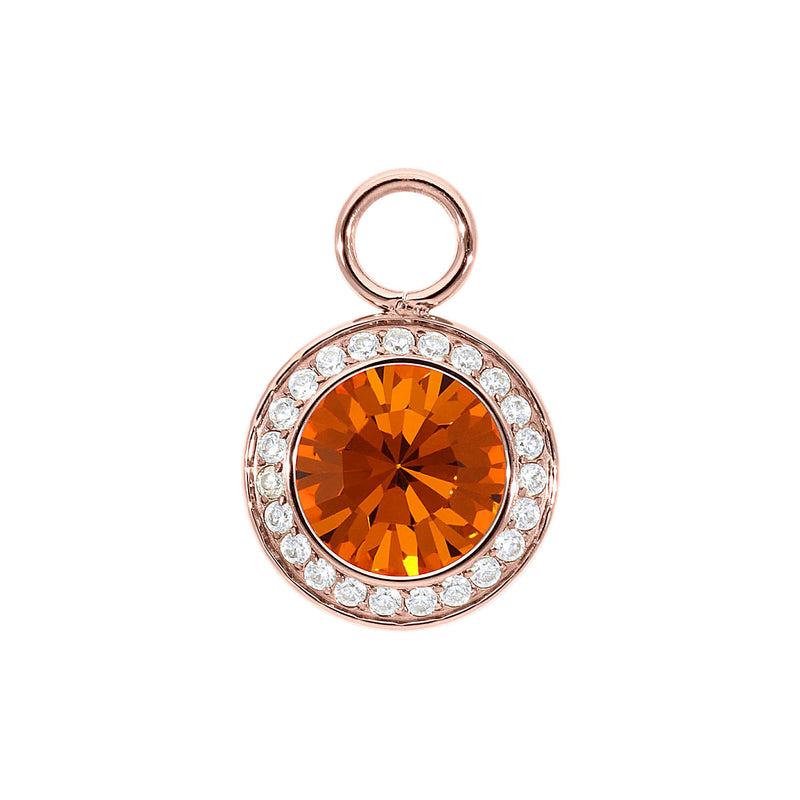 Tondo Deluxe Charm 0.51" - Rose Gold sun