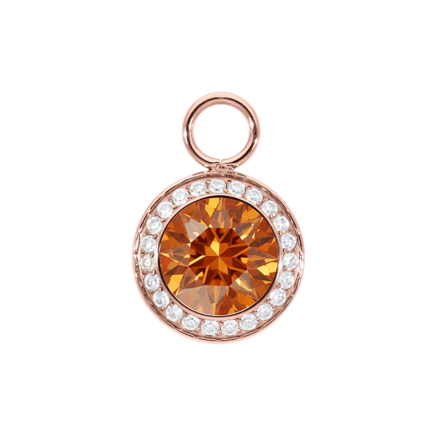 Tondo Deluxe Charm 0.51" - Rose Gold
