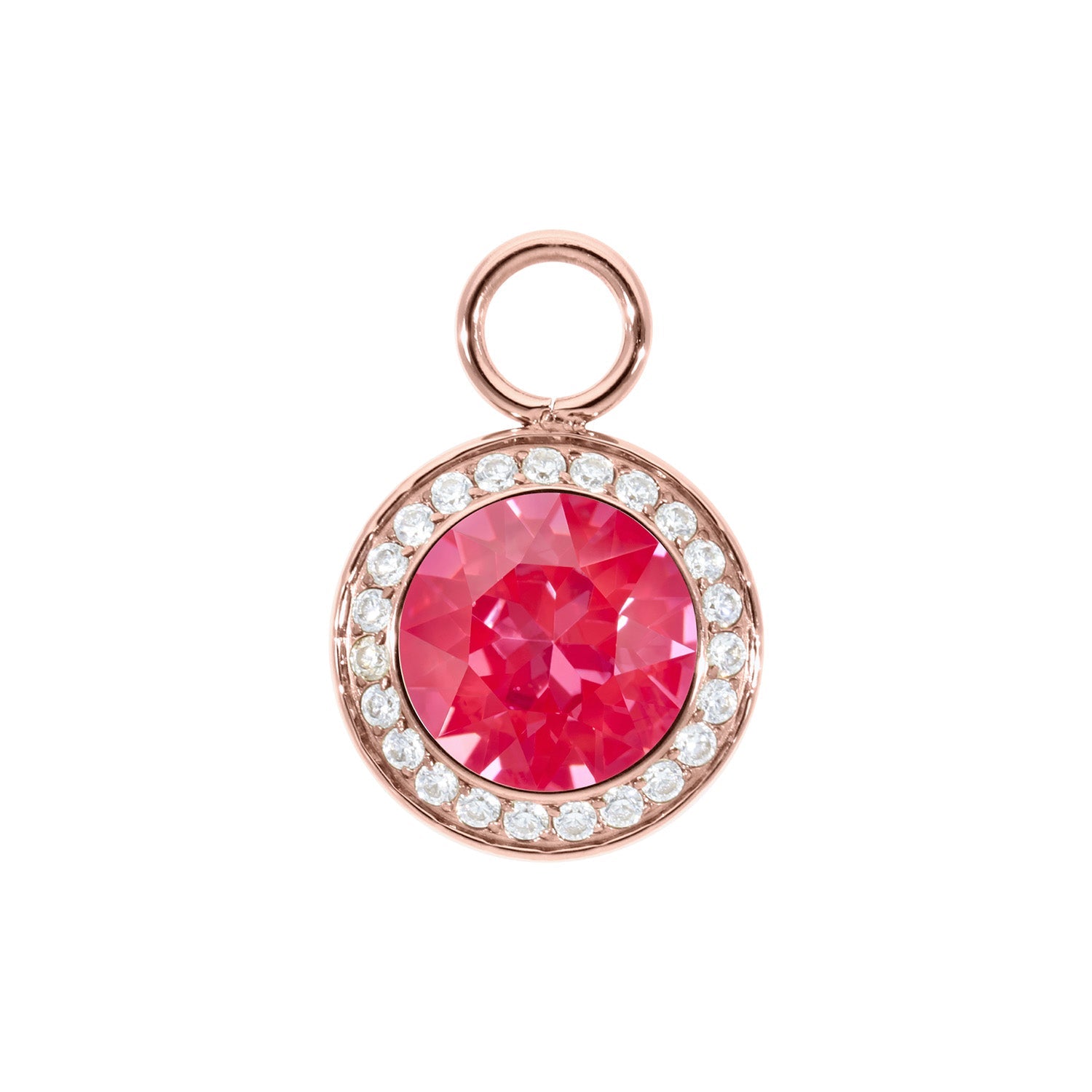 Tondo Deluxe Charm 0.51" - Rose Gold