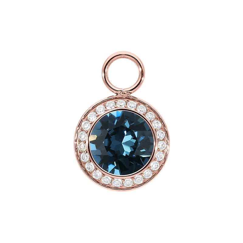 Tondo Deluxe Charm 0.51" - Rose Gold montana