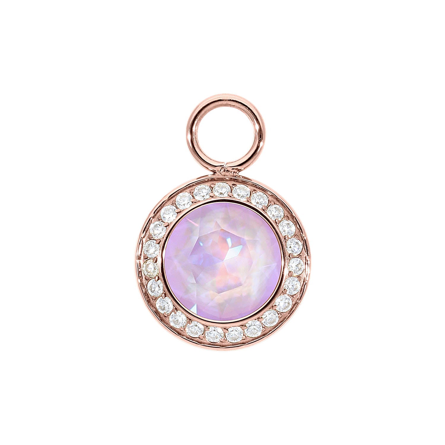 Tondo Deluxe Charm 0.51" - Rose Gold