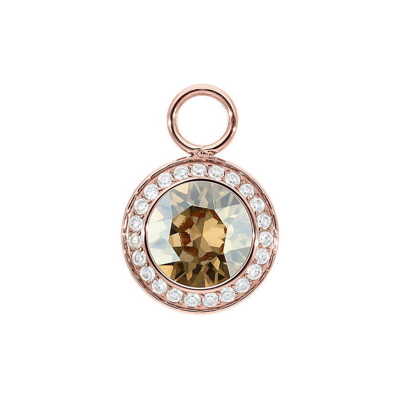 Tondo Deluxe Charm 0.51" - Rose Gold golden shadow