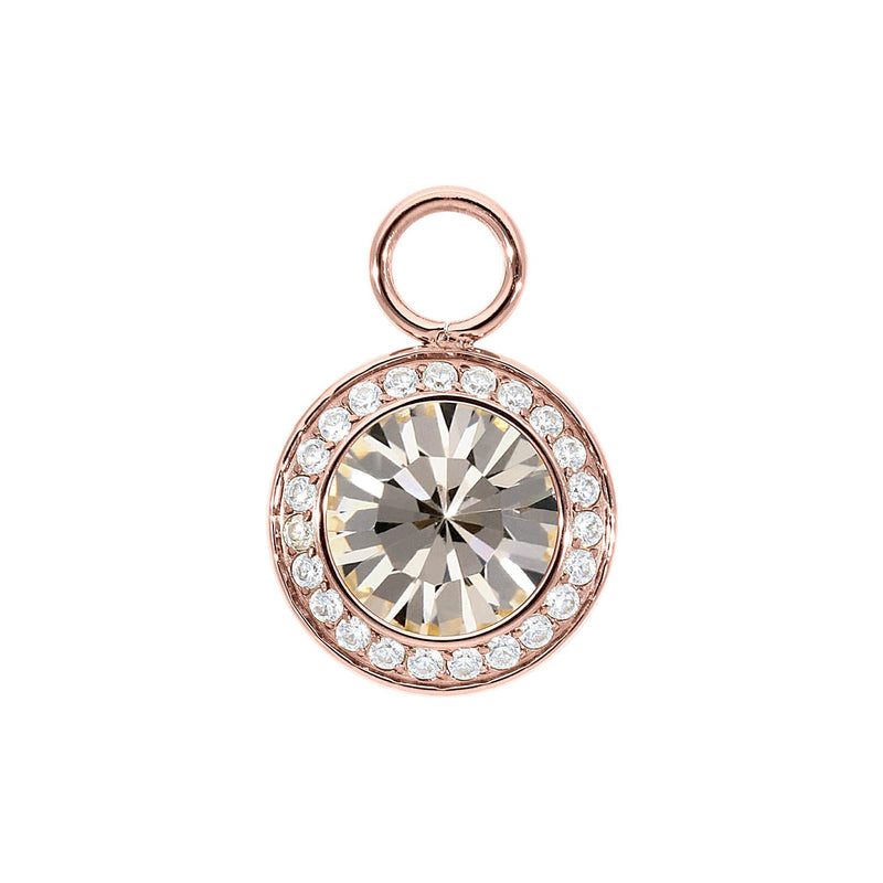 Tondo Deluxe Charm 0.51" - Rose Gold