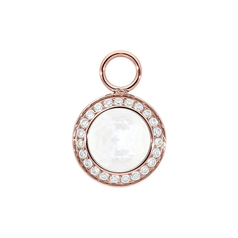 Tondo Deluxe 0.15" charm - rose gold