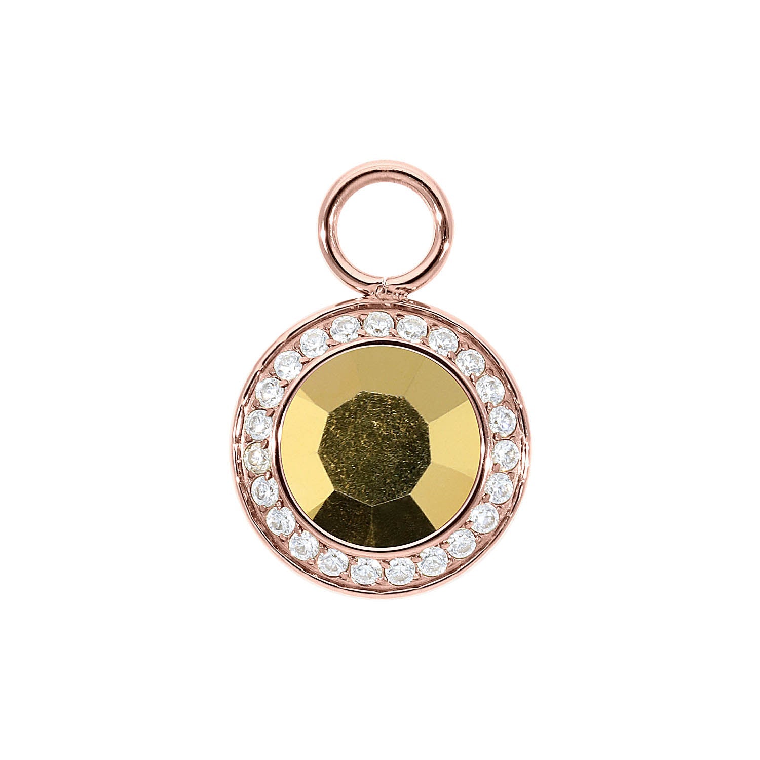 Tondo Deluxe Charm 0.51" - Rose Gold