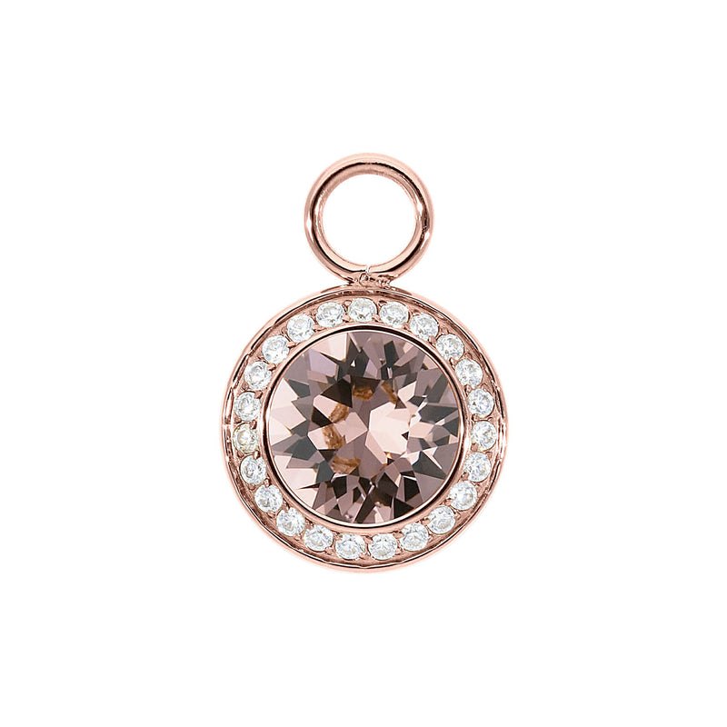 Tondo Deluxe Charm 0.51" - Rose Gold vintage rose