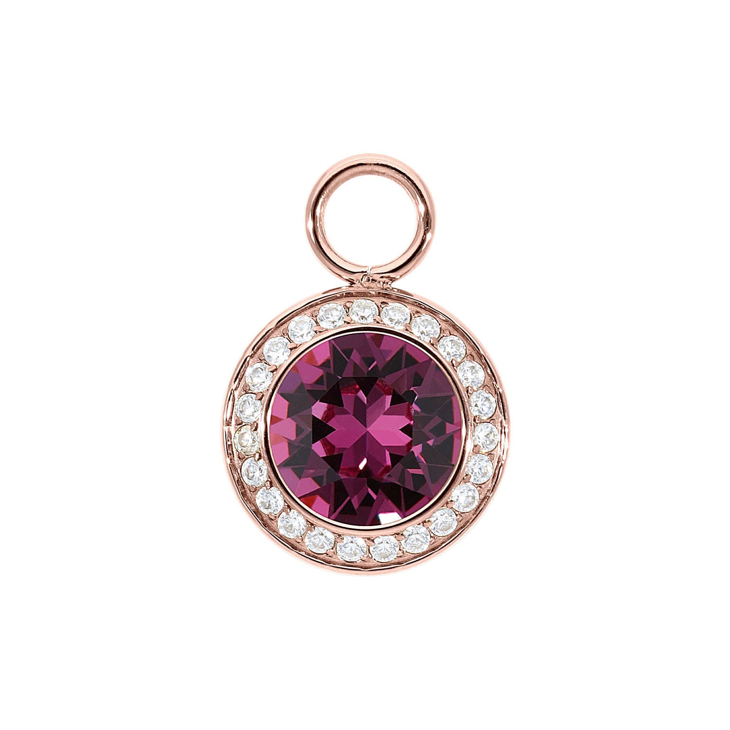 Tondo Deluxe Charm 0.51" - Rose Gold