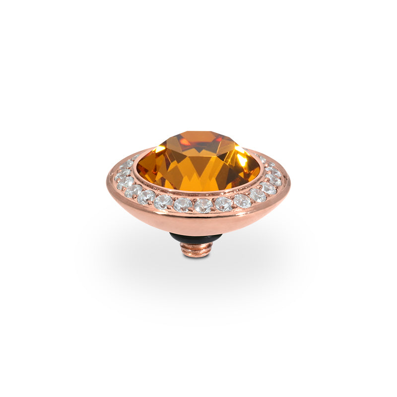 Tondo Deluxe Top 0.51" - Rose Gold Topaz