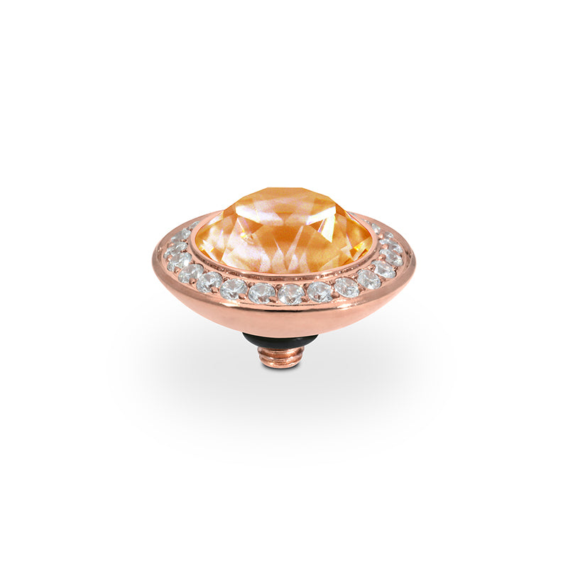 Tondo Deluxe Top 0.51" - Rose Gold Crystal Mango Ignite