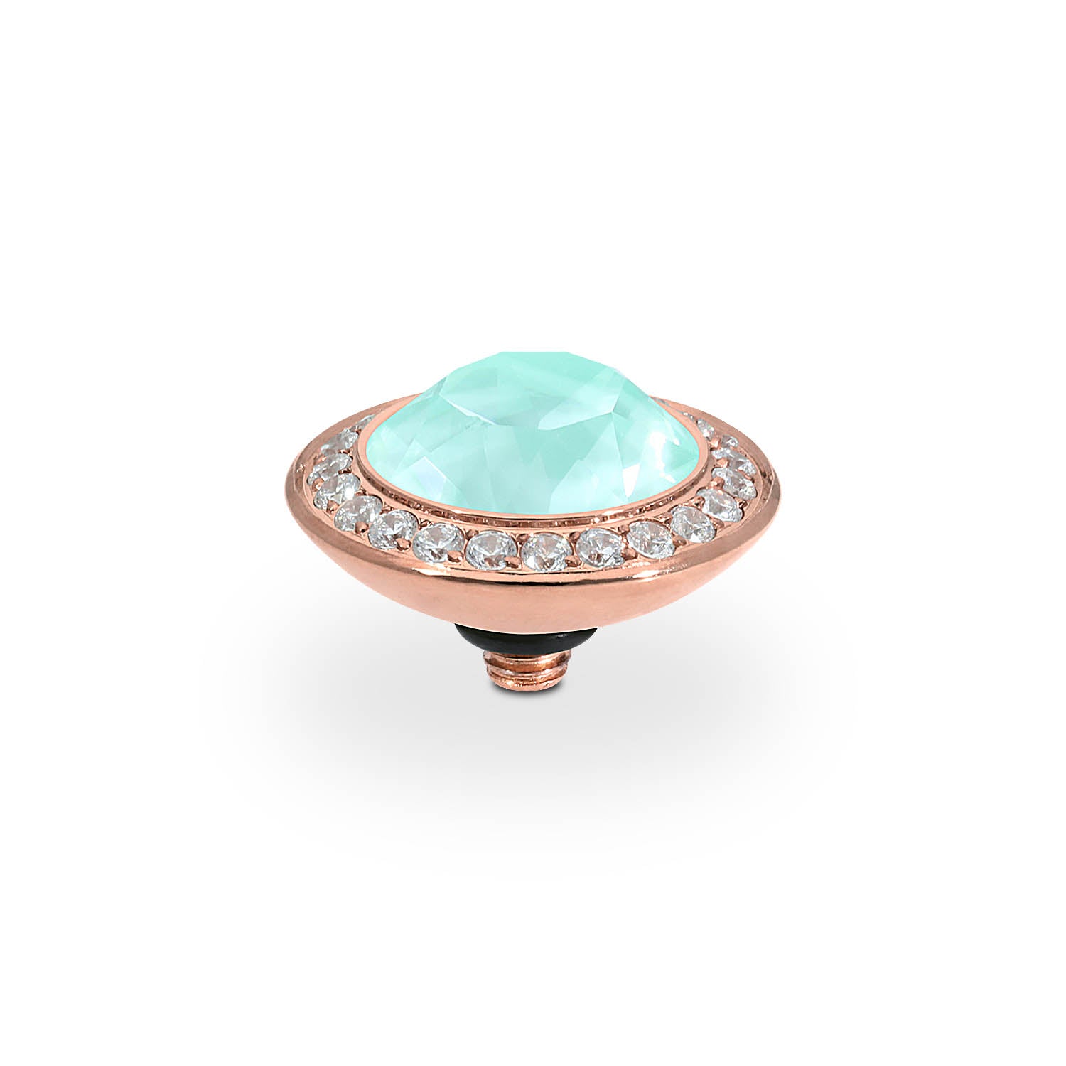 Tondo Deluxe Top 0.51" - Rose Gold crystal soft mint ignite