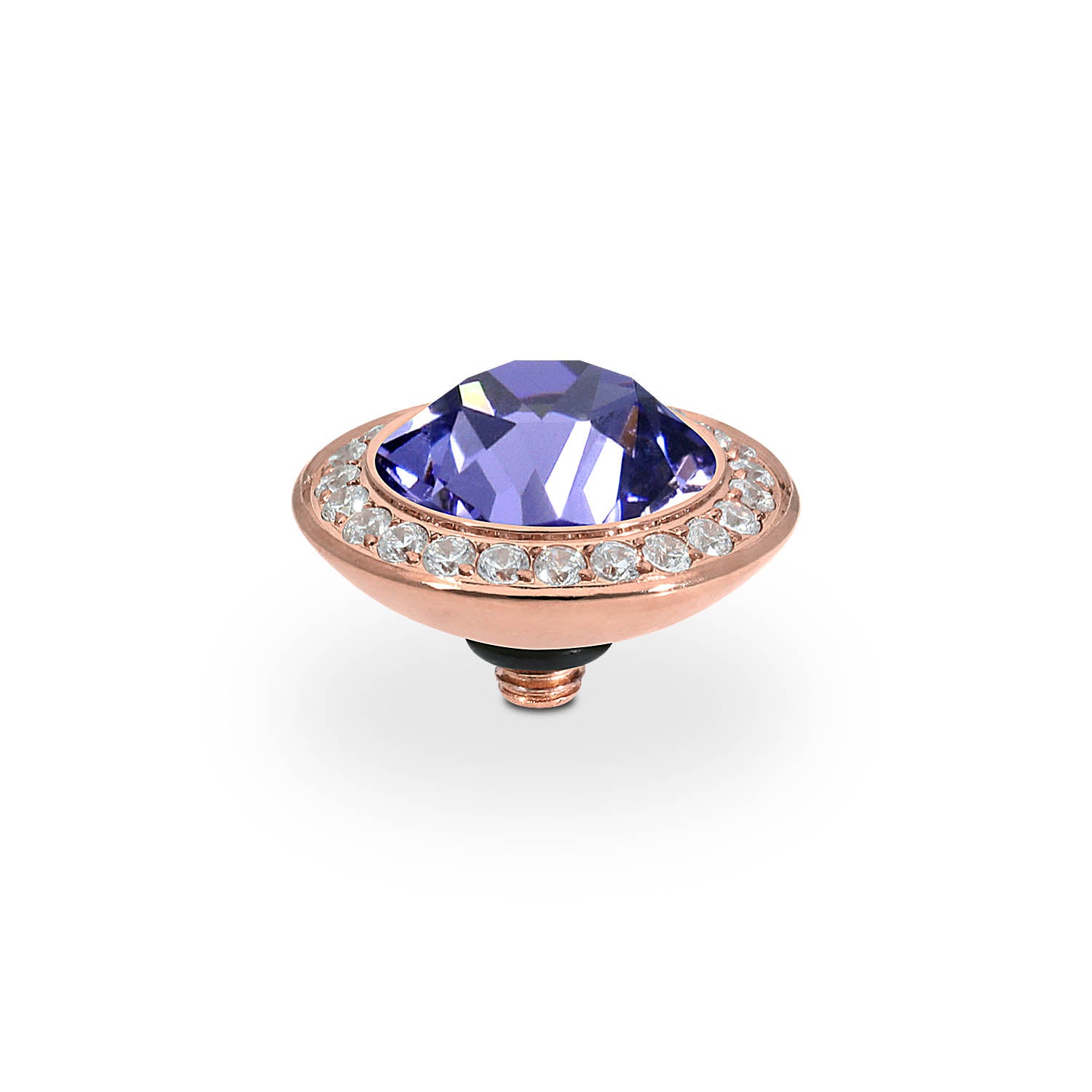 Tondo Deluxe Top 0.51" - Rose Gold tanzanite